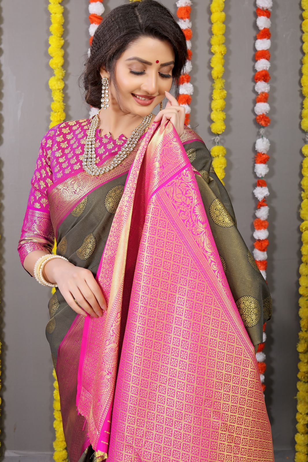 MS New Gola Tissue Kanchipuram Silk Designer Sarees Catalog