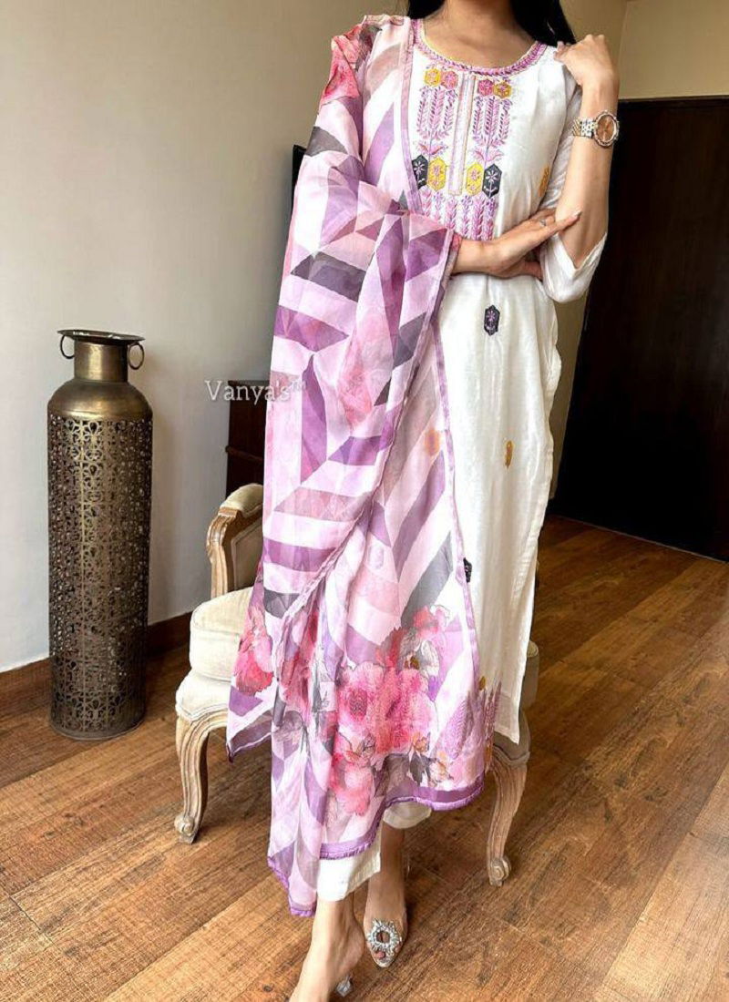 Vishwa 01 Viscose Chanderi Kurti Bottom With Dupatta  Wholesale In India