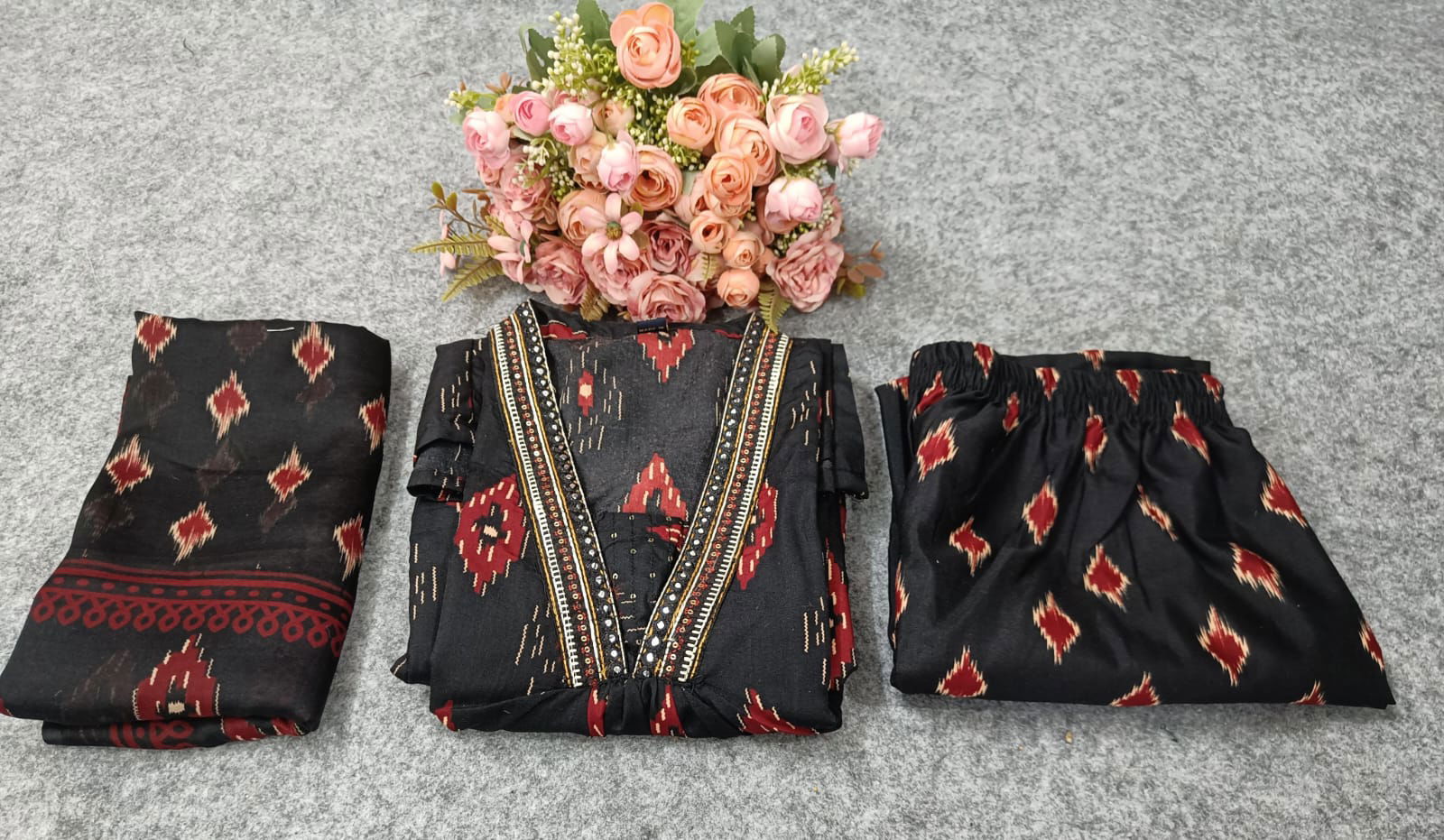 Si 121 Krishi Cotton Digital Printed Kurti With Bottom Dupatta Wholesale Online