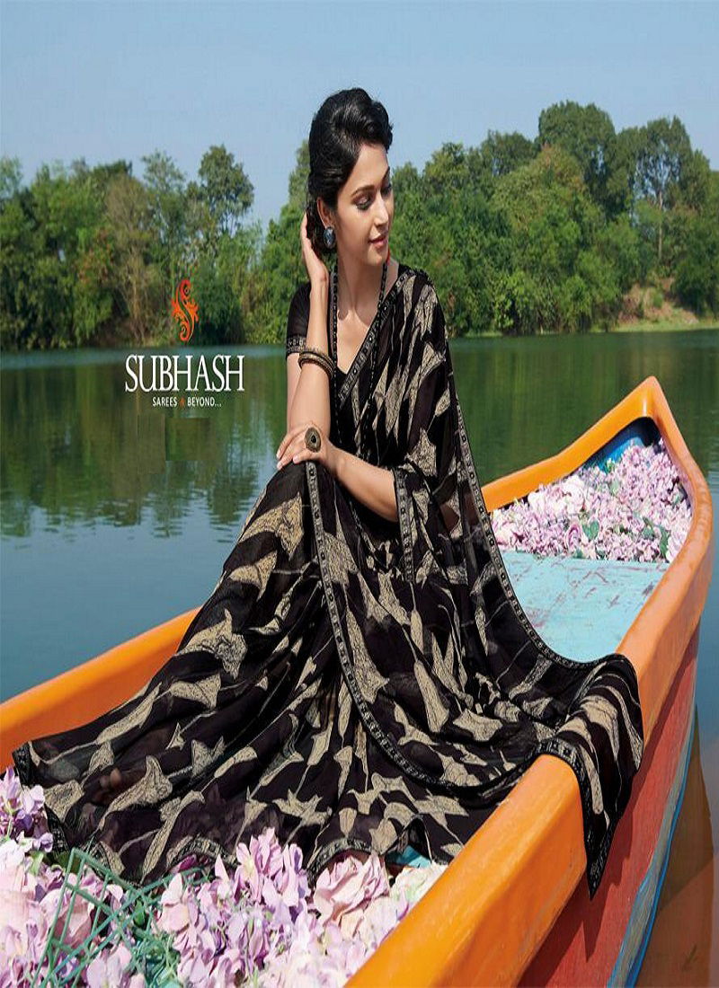 Subhash Hero 8 Latest Designer Printed casual Wear Saree Collection 
