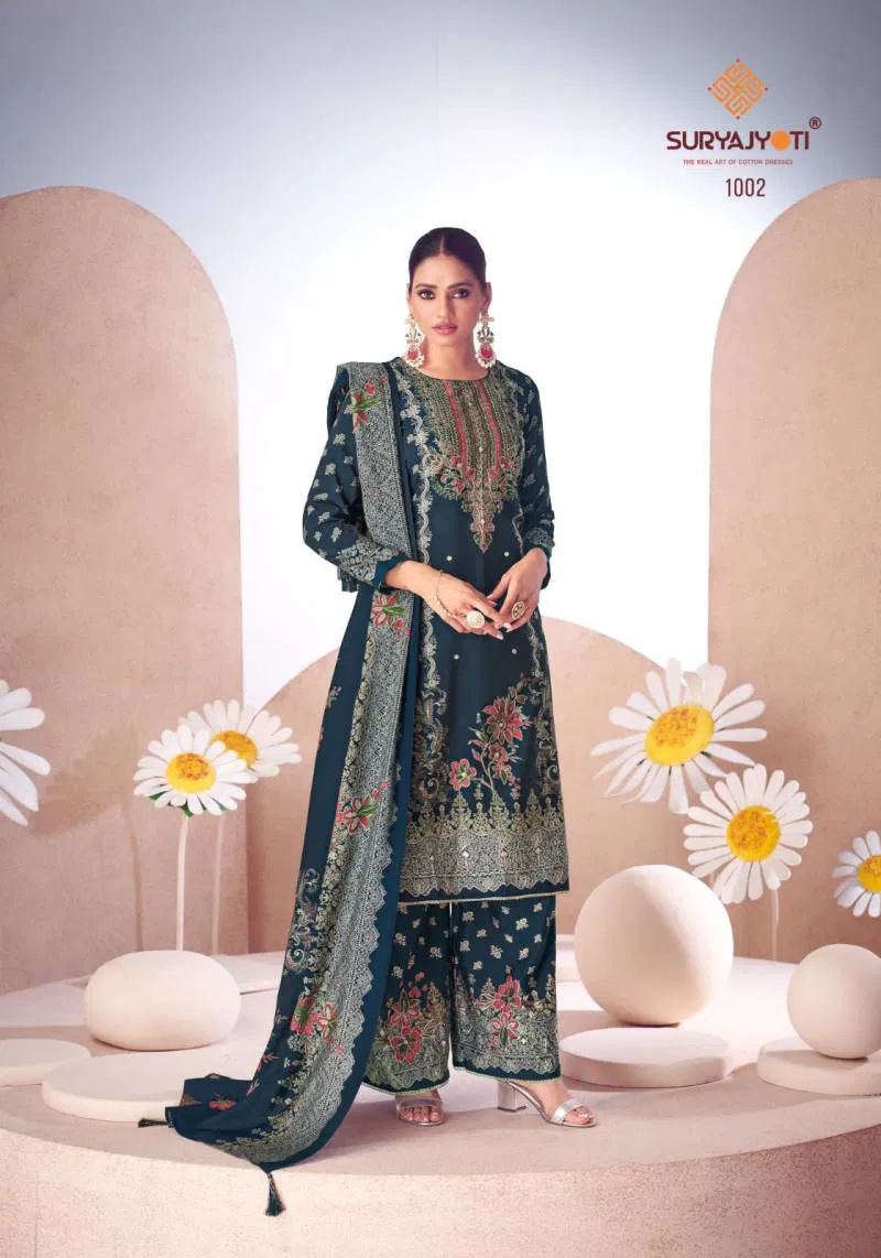Komal Vol 1 by Suryajyoti Modal Discharge Printed Dress Material Orders In India