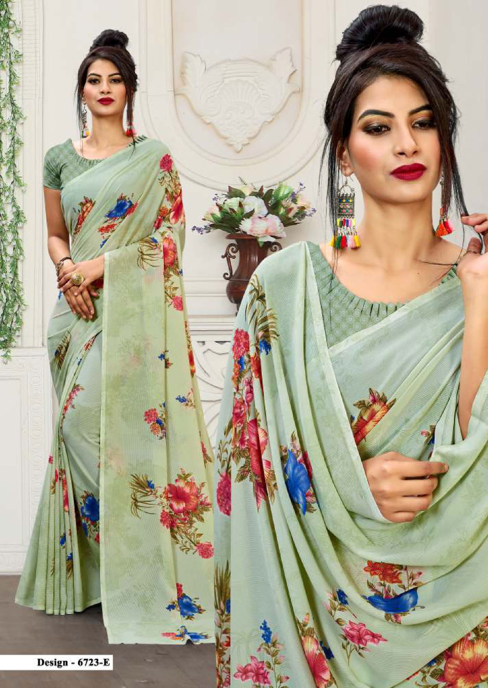 Pankhuri Plus 25 Latest fancy Heavy Rennial Regular Wear Printed Saree Collection

