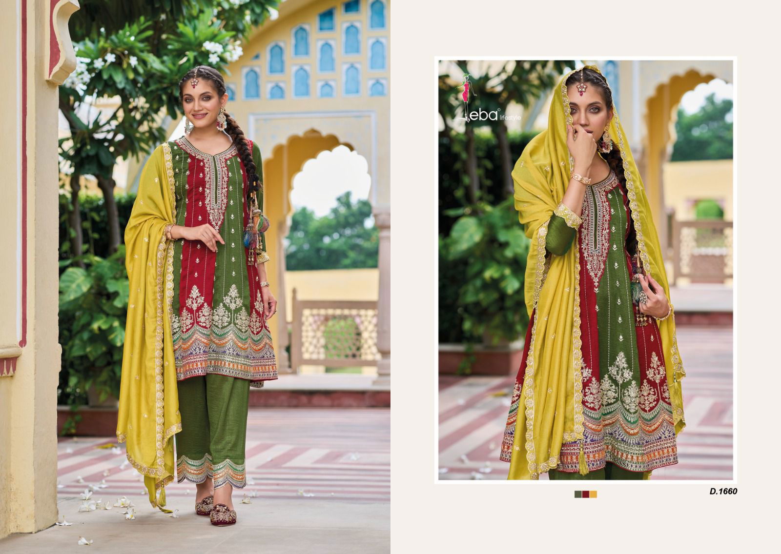 Barbie Vol 2 By Eba Heavy Silk Wedding Wear Readymade Suits Wholesale Shop In Surat
