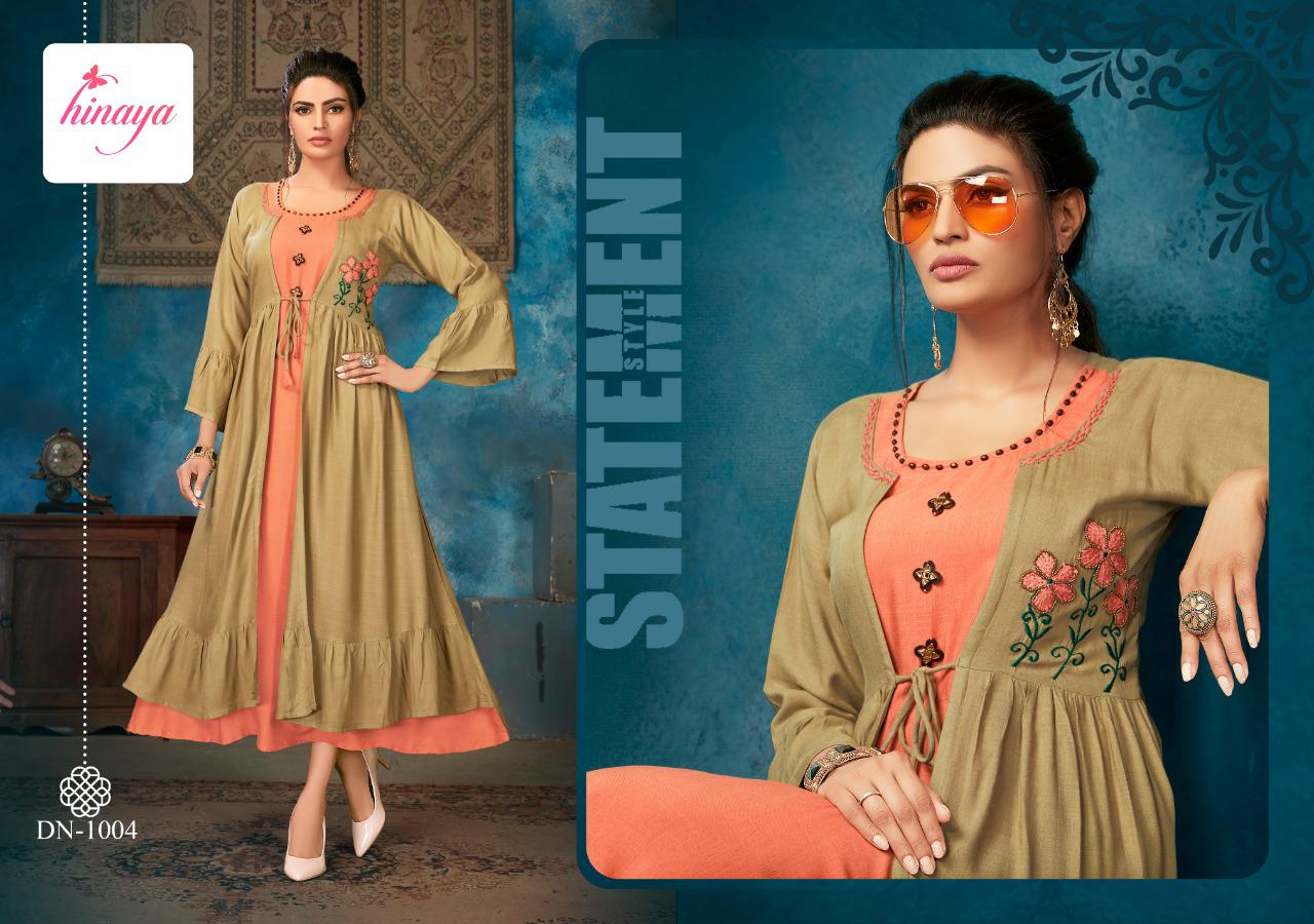 Hinaya Kareena Vol 2 Latest Designer Party Wear Digital Printed Rayon Kurtis Collection