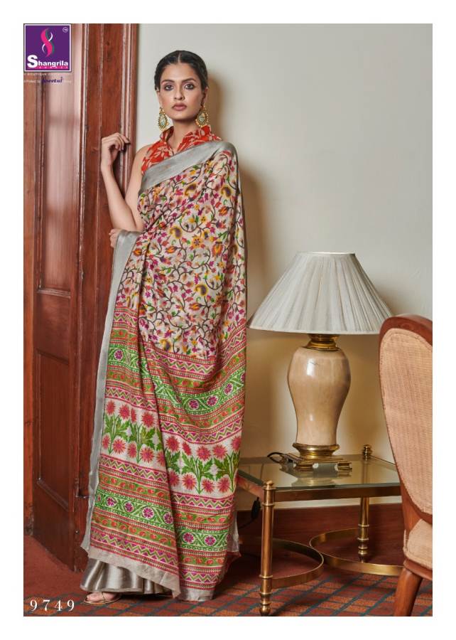 Shangrila Sophia Brasso Exclusive Designer Collection Of Brasso Saree