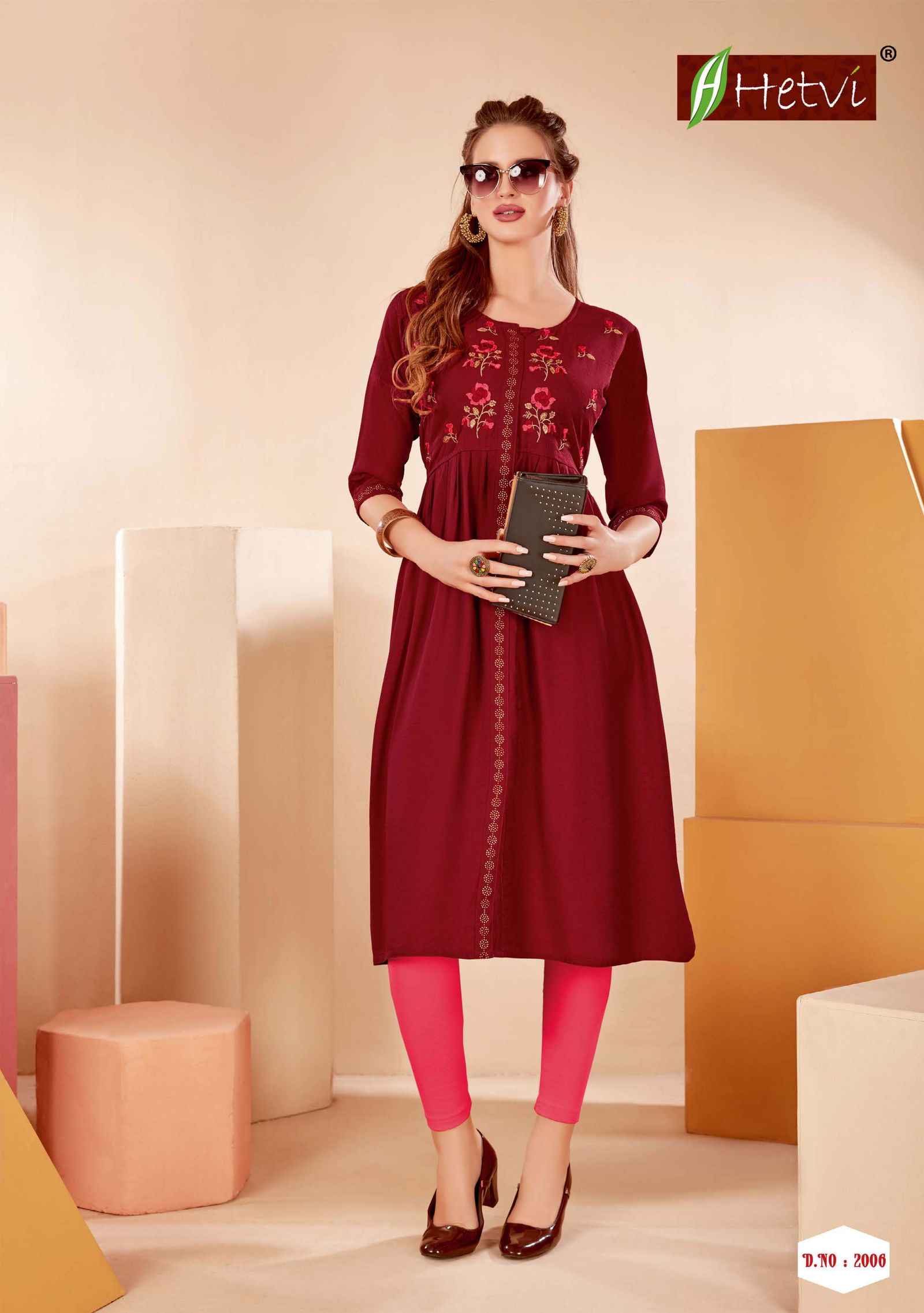 Hirwa Amira Rayon Ethnic Wear Fancy Designer Latest Kurti Collection
