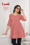 Zara Vol 7 By Laado Cotton Printed Surat Ladies Tunic Top Wholesale Market