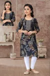 Veda Kurti 9037 Vatican Printed Kids Kurti Wholesalers In Delhi