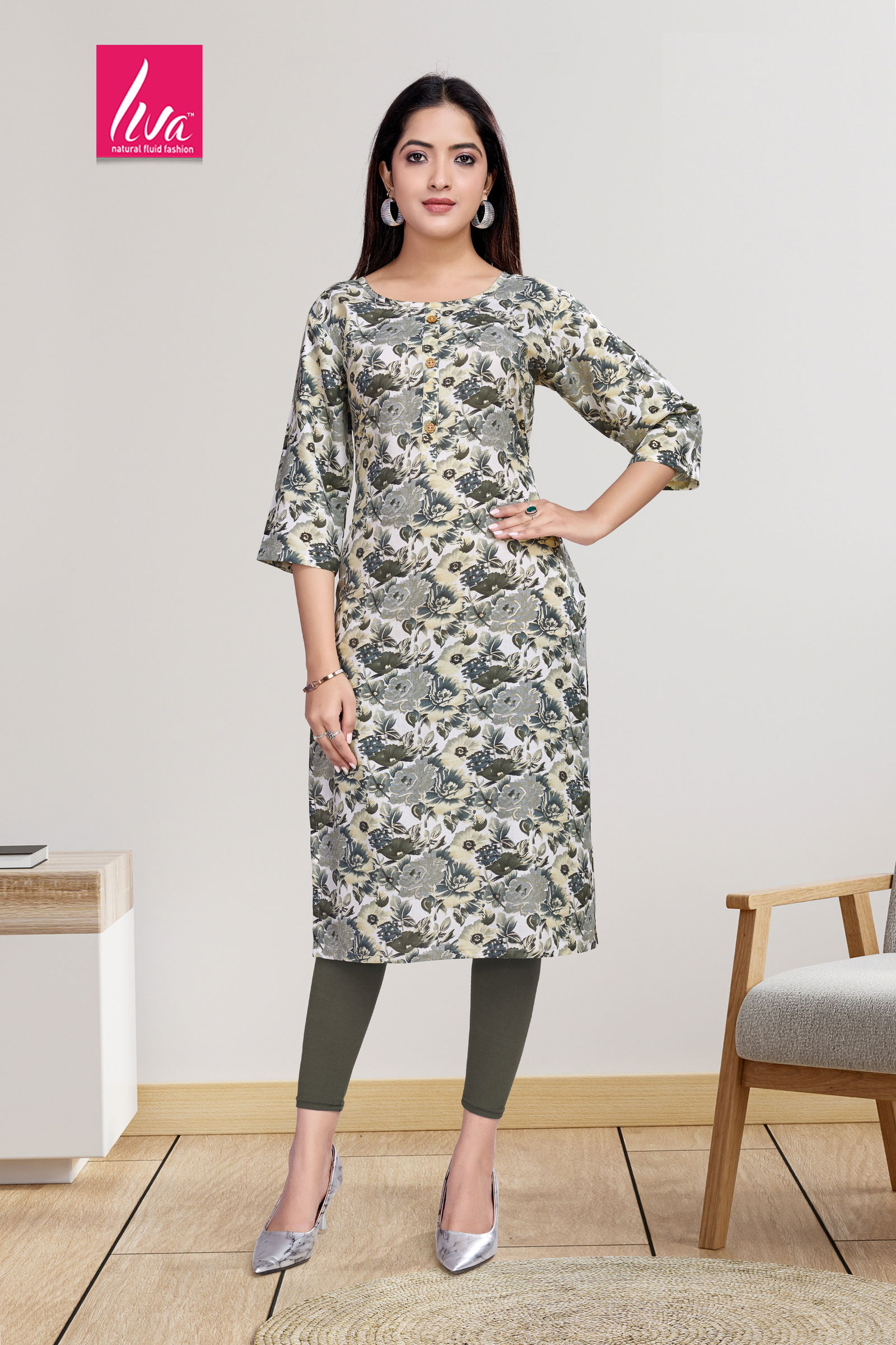 1 Selvi Ultra Premium Rayon Foil Printed Kurti Wholesale Market In Surat