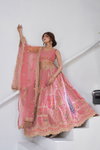 Pink Colour Banarsi Silk Lahenga With Blouse And Dupatta Best Wholesale Shop In Surat Kf 2150