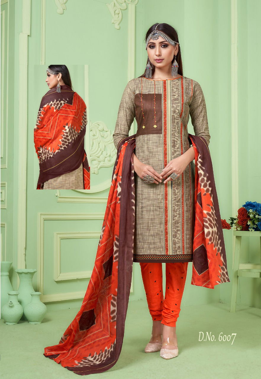 SC Liza 6th Edition Latest Designer Festive Wear Cotton Printed Dress Material Collection 