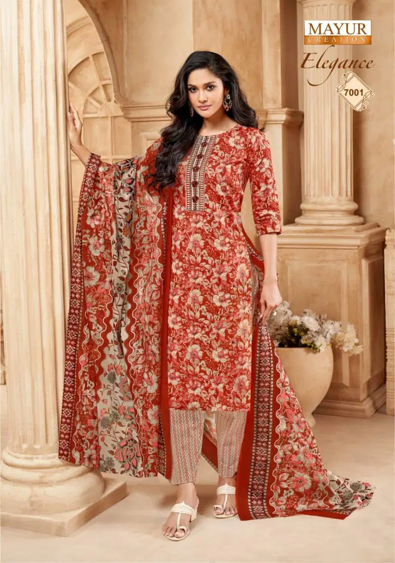 Elegance Vol 7 By Mayur Printed Dress Material Wholesale Market In Surat