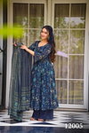 Clora Vol 12 Muslin Printed Gown Kurti Bottom With Dupatta Wholesale Online
