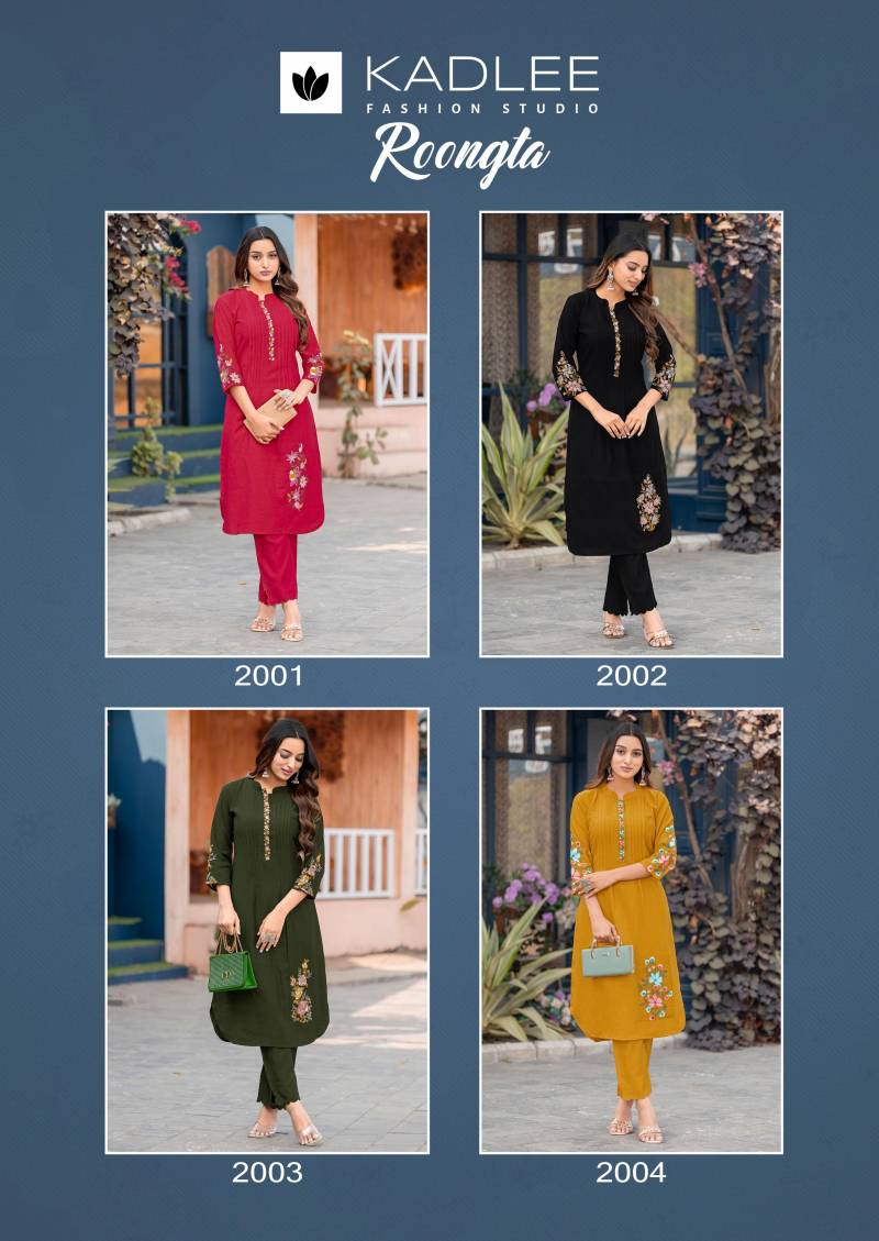 Roongta By Kadlee Cotton Flex Co Ord Set Wholesale Price In Surat