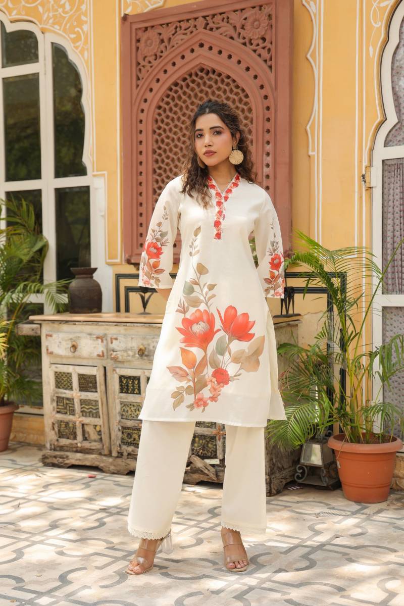 Tanyaa P 414 Cotton Fancy Printed Kurti With Bottom Exporters In India