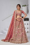 Pink Colour Organza Tissue Designer Bridal Lehenga With Blouse And Dupatta Wholesale Suppliers In Mumbai Kf 2156