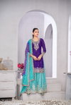 Suroor By Gulzar Chinnon Embroidery Readymade Suits Wholesale Shop In Surat