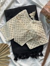 Khadi Work Vol 1 Cotton Saree With Designer Blouse Suppliers In India