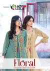 Floral By Lady Leela Shimmer Organza Kurti With Bottom Suppliers In India