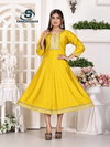 Anarkali Vol 1 By Sankheswer Roman Silk Anarkali Kurtis Suppliers In India
