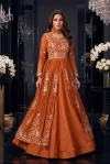 Mastani By Aurraa Additional Chinon Embroidery Indo Western Lehenga 