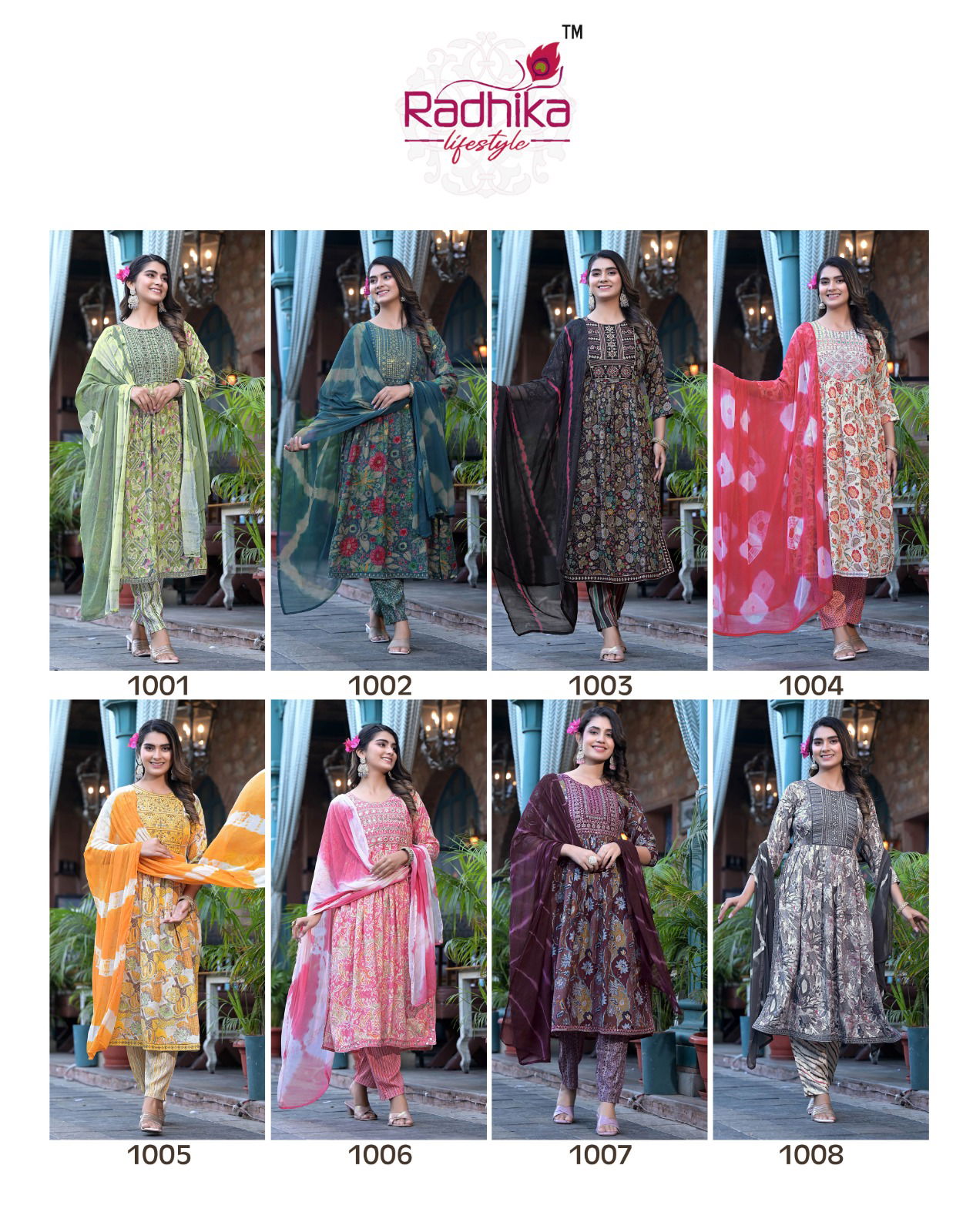 Resham Vol 1 By Radhika Foil Printed Kurti Bottom With Dupatta Catalog
