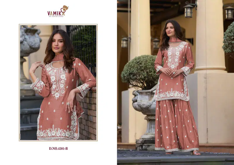 Anamika Vol 2 By Vamika Chinon Readymade Suits Wholesale Price In Surat