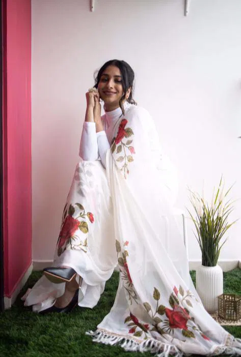 MG 290 Gorgette Digital Print Saree Wholesale Price In Surat