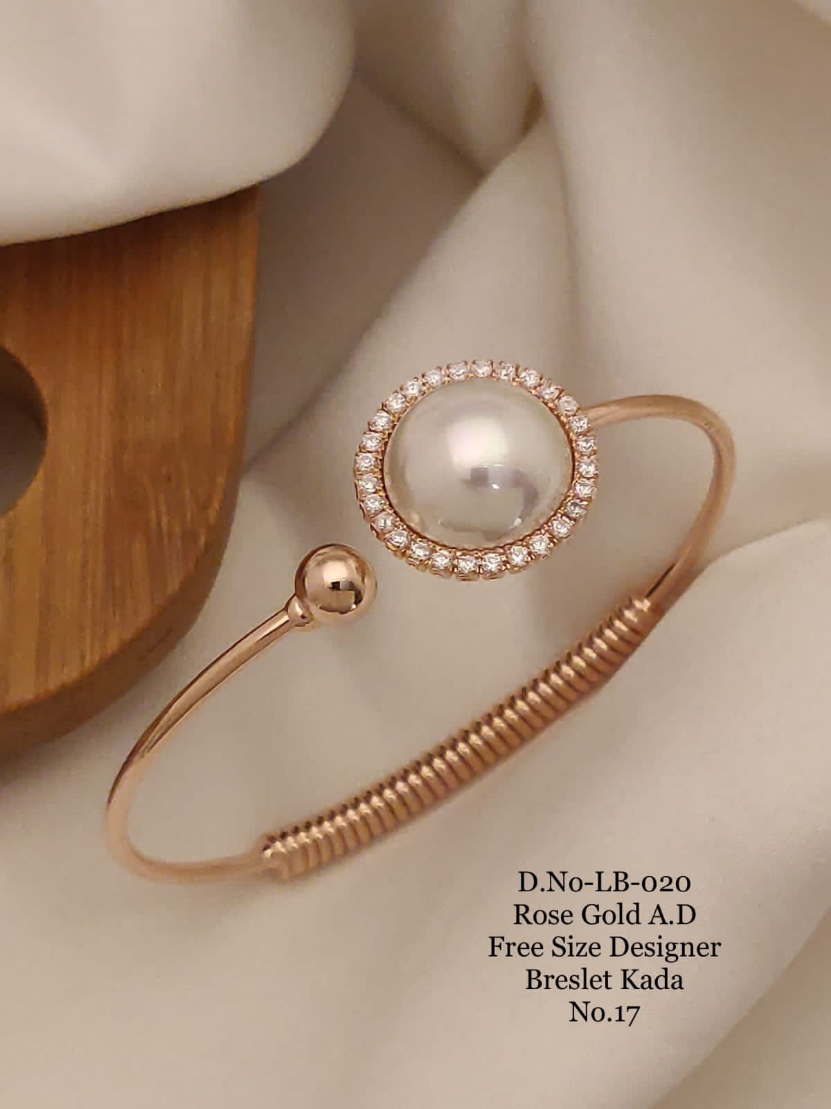 Rose Gold Free Size Designer Breslet Kada Catalog

