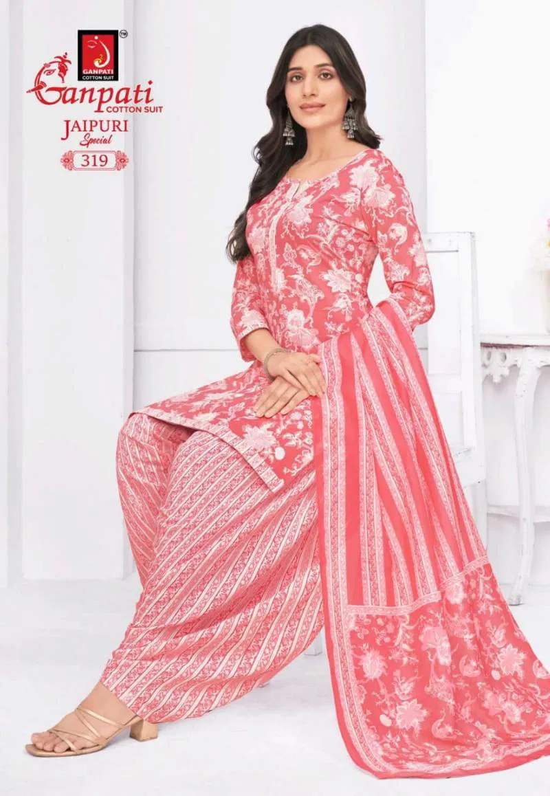 Jaipuri Special Patiyala Vol 15 By Ganpati Fancy Cotton Dress Material Wholesale Online