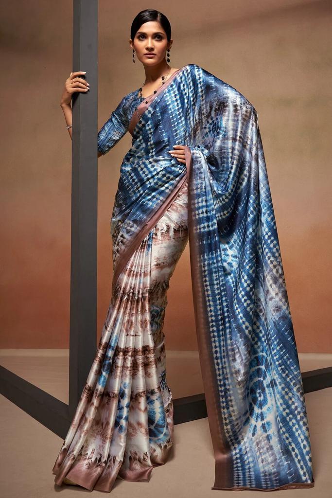 MG 329 Designer Digital Printed Sarees Catalog