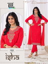 Isha By Blue Hills Rayon Fancy Kurtis With Bottom Dupatta Wholesale Price In Surat