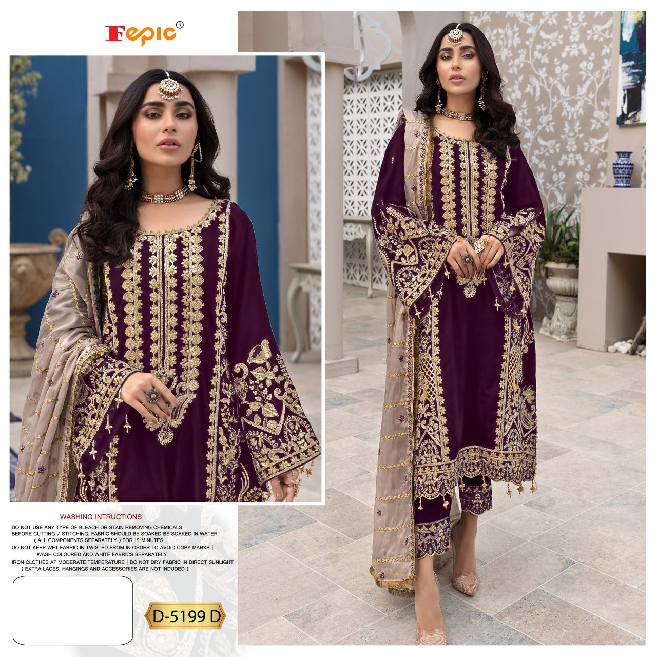 Fepic Rosemeen 5199 Festive Wear Heavy Georgette Pakistani Salwar Kameez Collection
