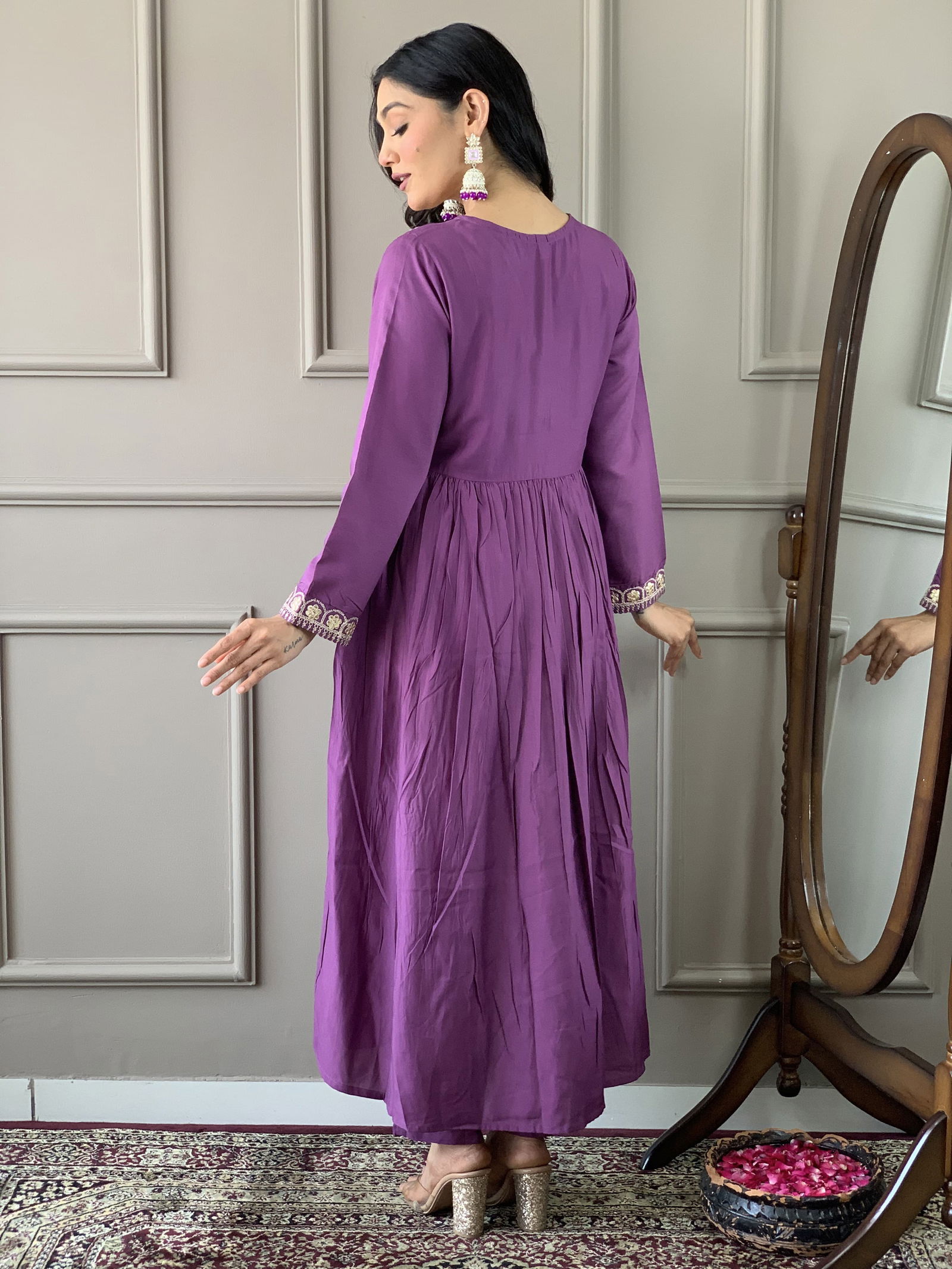 KF 456 Kalaai Bsy Viscose Embroidery Kurti With Bottom Dupatta Suppliers In India