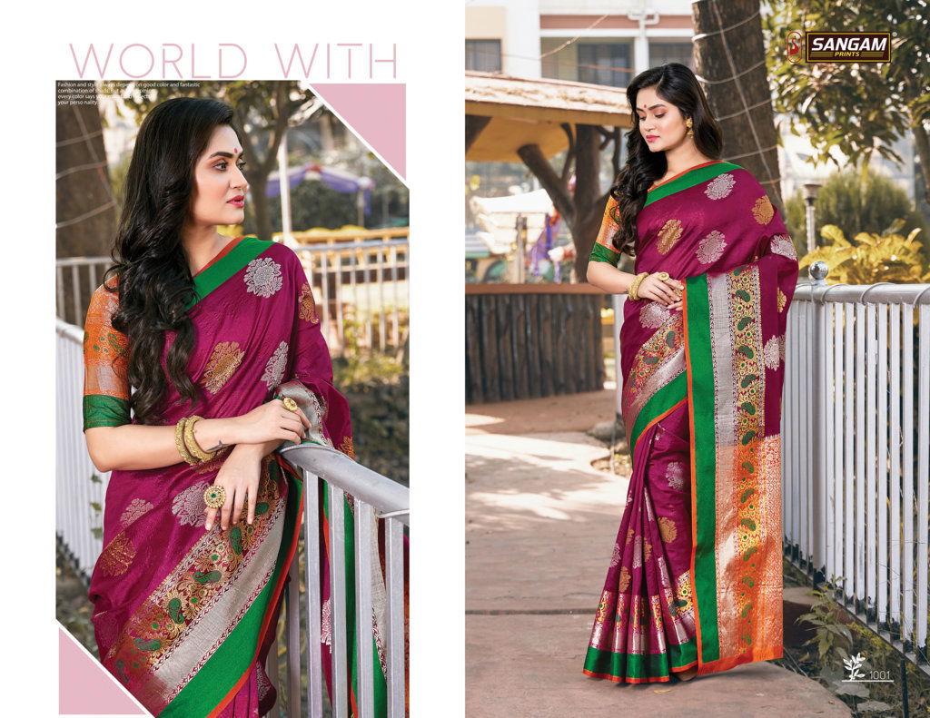 Sangam Paithani Latest Fancy Designer Heavy Silk Party Wear Saree Collection
