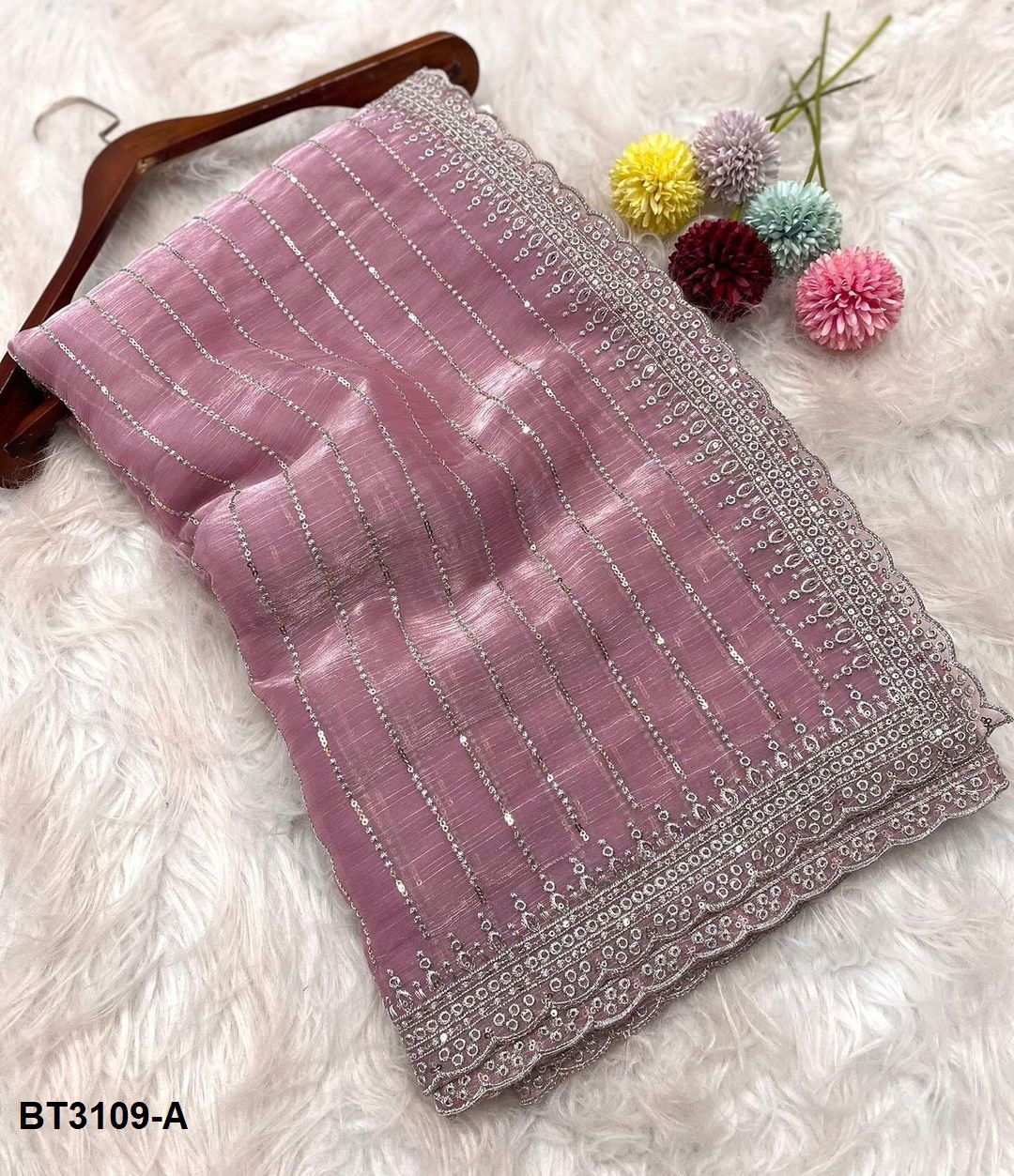 BT 3109 Colours Pure Soft Zimmy Choo Silk Saree Exporters In India