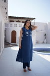 Naisha K 714 Vertican Manual Work A Line Online Kurti With Bottom Wholesale