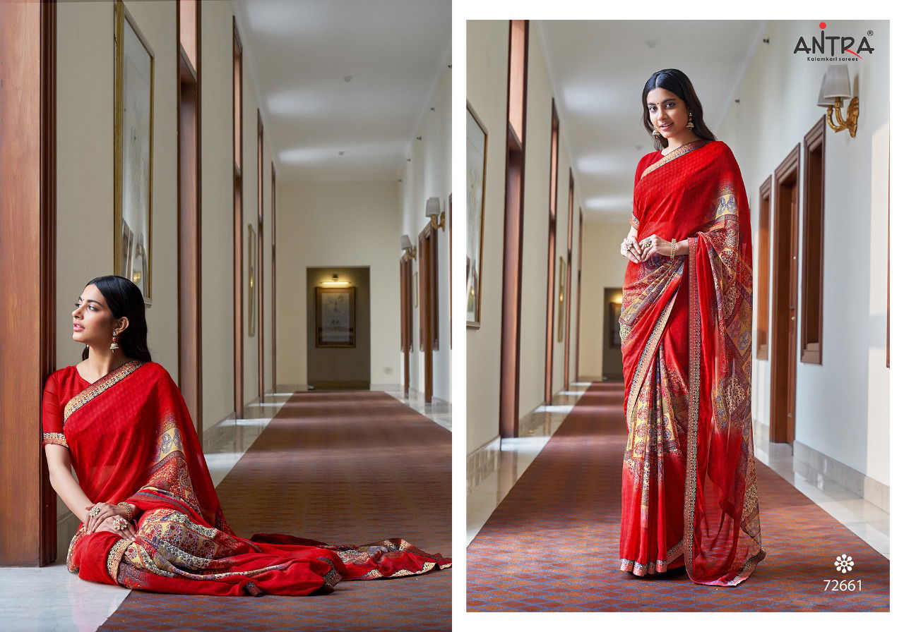 ANTRA SAVERA Latest Designer Fancy Regular Casual Wear Weightless printed saree Collection