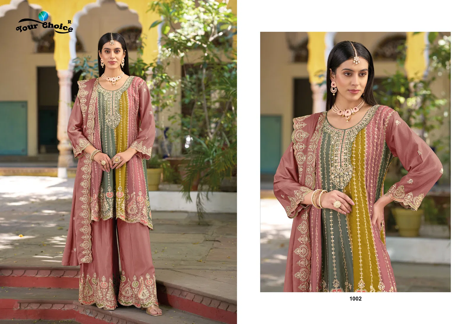 Orra 6 By Your Choice Heavy Chinon Sharara Readymade Suits Online Wholesale