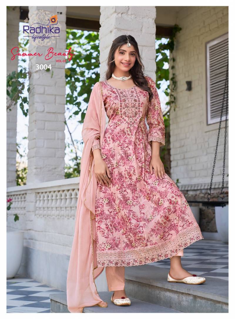 Radhika Summer Beauty Vol 3 Anarkali Ready Made Suppliers In India