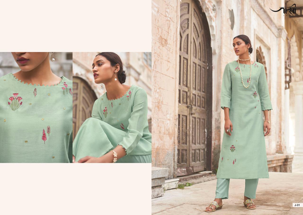 JANSI AABHUSHAN Fancy Designer Festive Wear Heavy Berry Silk Kurtis With Bottom Collection