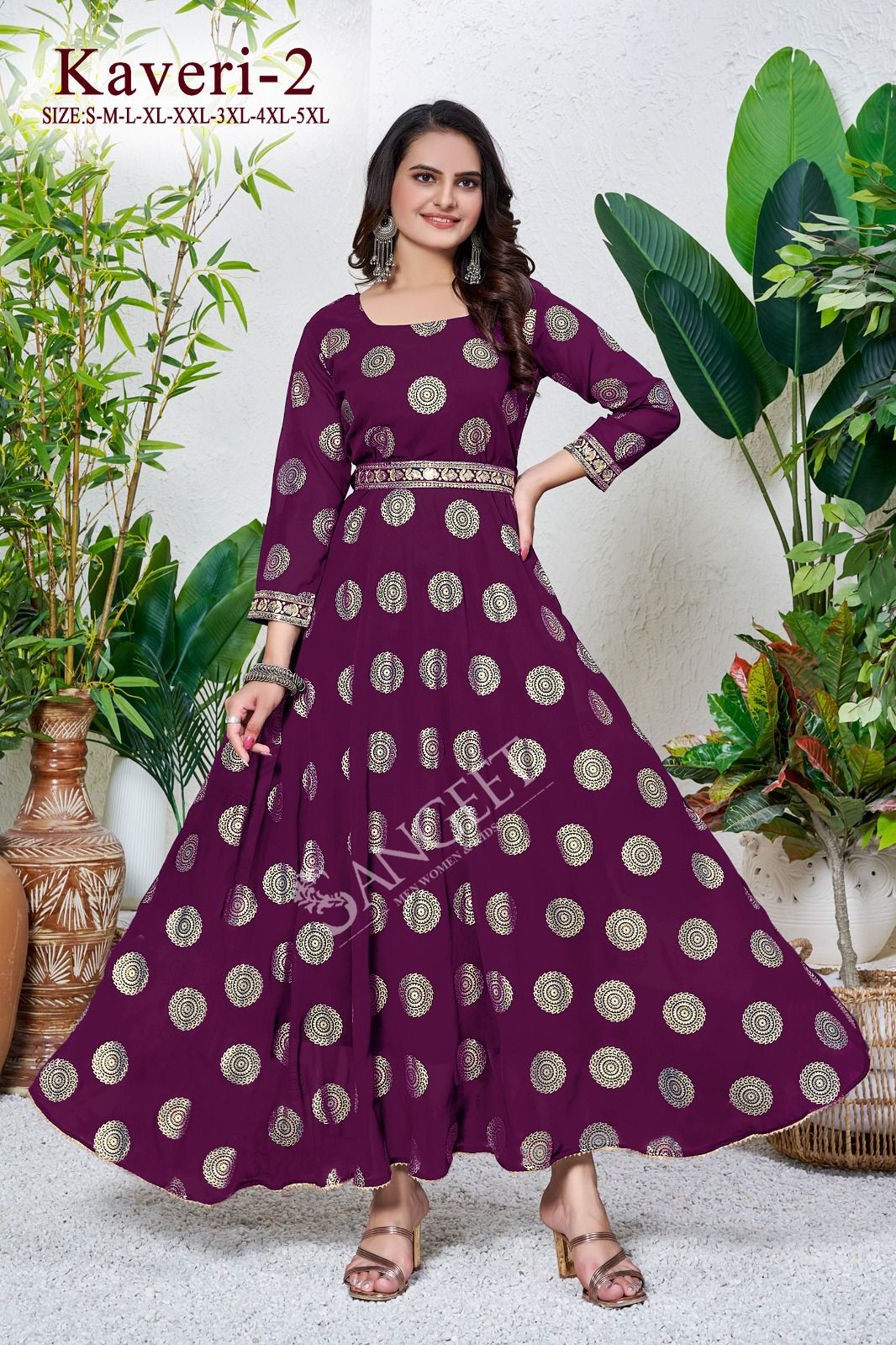 Kaveri 2 Faux Georgette Anarkali Kurtis Catalog