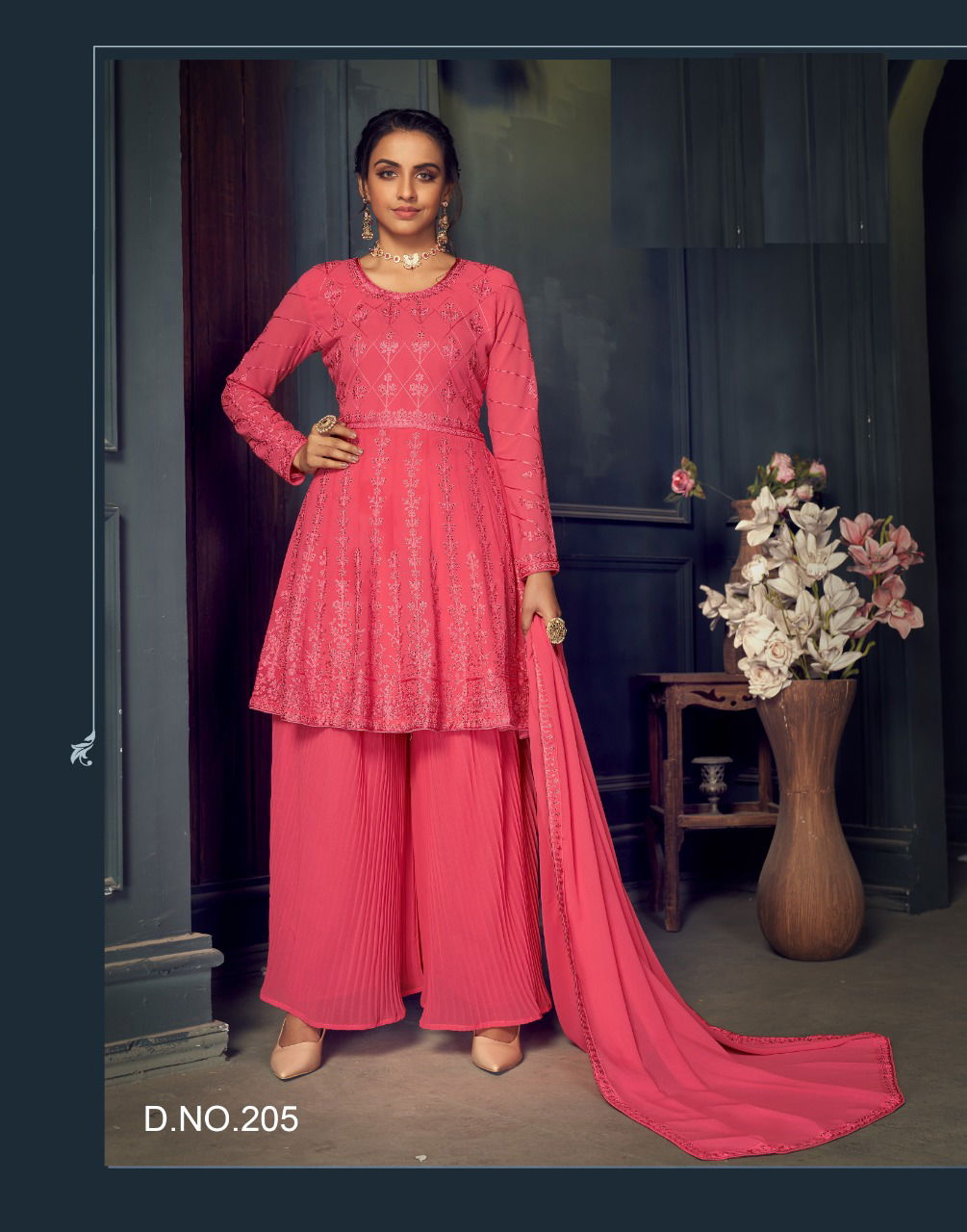 Nazneen Zaida 201 Series Heavy Festive Wear Georgette Designer Salwar Kameez Collection