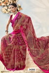 Vyanjana Vol 15 By Vallabhi Shimmer Georgette Printed Saree Wholesalers In Surat