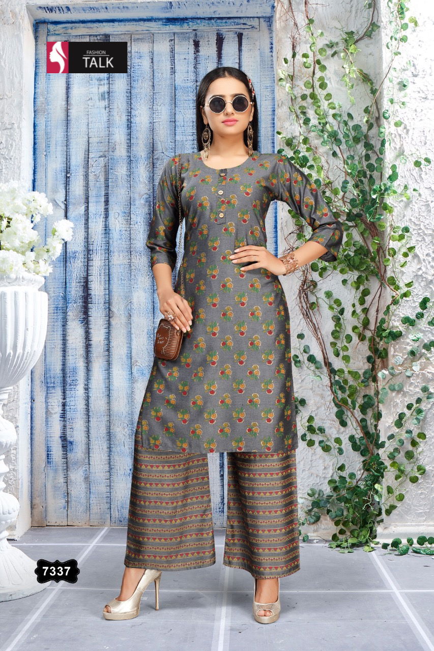 Ft Sweety Rayon Latest Fancy Designer Casual Wear Kurti With Bottom Collection
