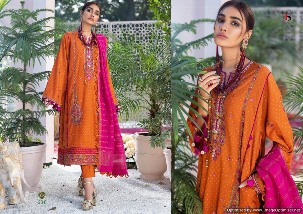 Deepsy Elan Latest Designer Festive Wear Cotton Print With Embroidery   Pakistani Suits Collection With Cotton Mal-Mal Dupatta