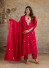 Naisha K 227 Cotton Embroidered Kurti With Bottom Dupatta Wholesale Suppliers In Mumbai