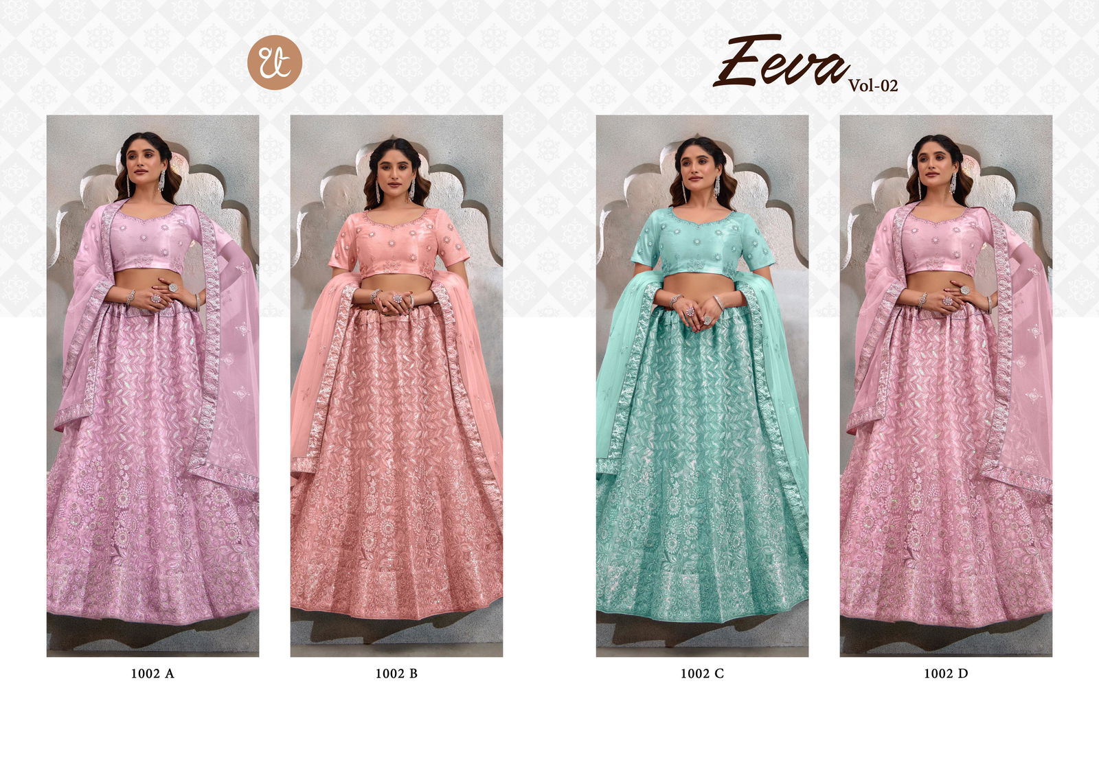 Eeva Vol 2 By Tt Butterfly Net Weeding Wear Lehenga Choli Exporters In India