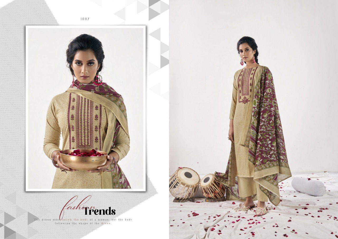 Yashika Taanya Fancy Regular Wear Cambric Cotton Printed Designer Dress Material Collection
