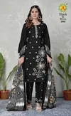 Black And White Vol 2 By Jt Rayon Embroidery Dress Material Bulk Orders In India